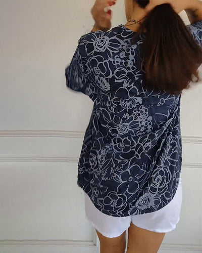 Sandra | Blomstret Bluse