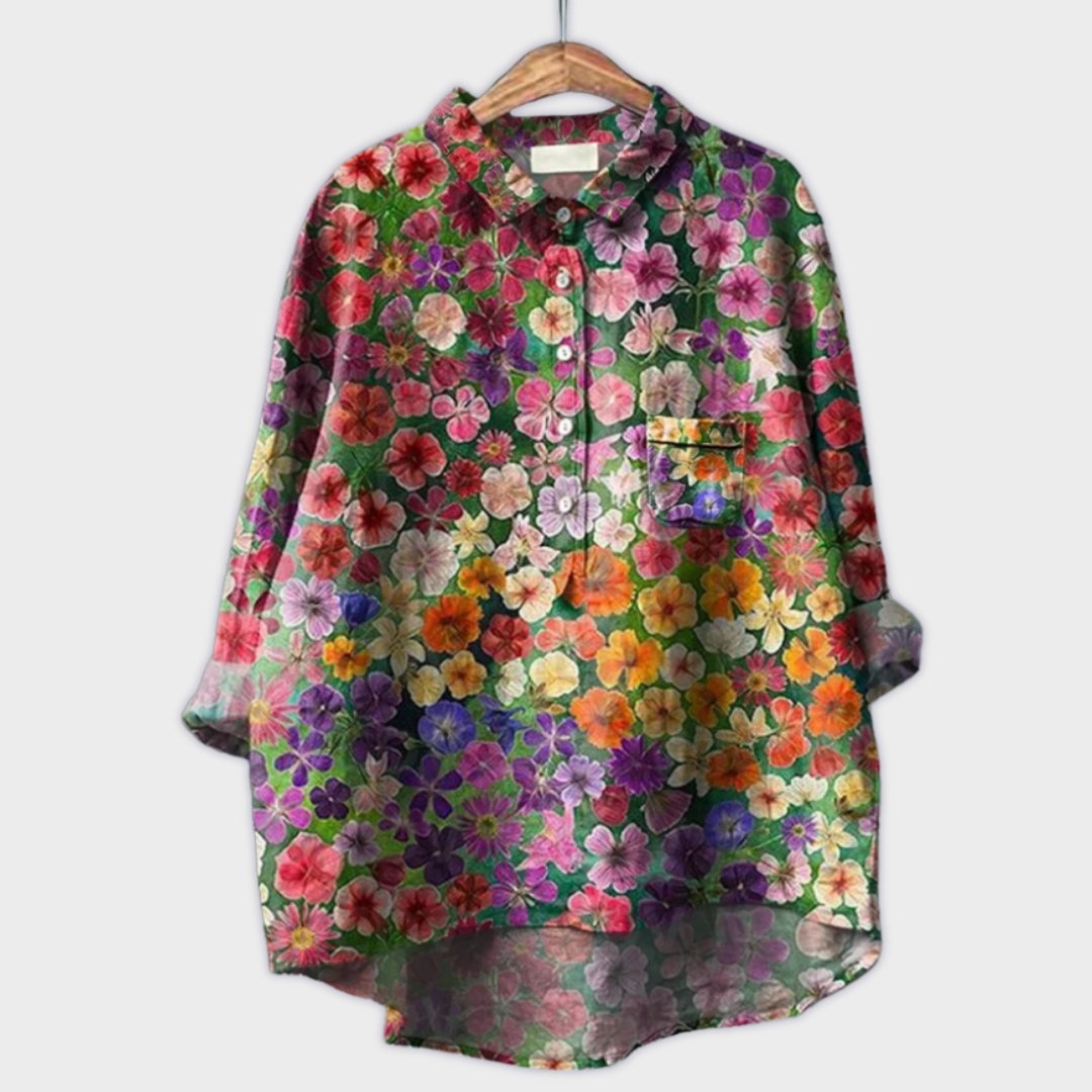 Blomster | Håndlavet Kvindebluse