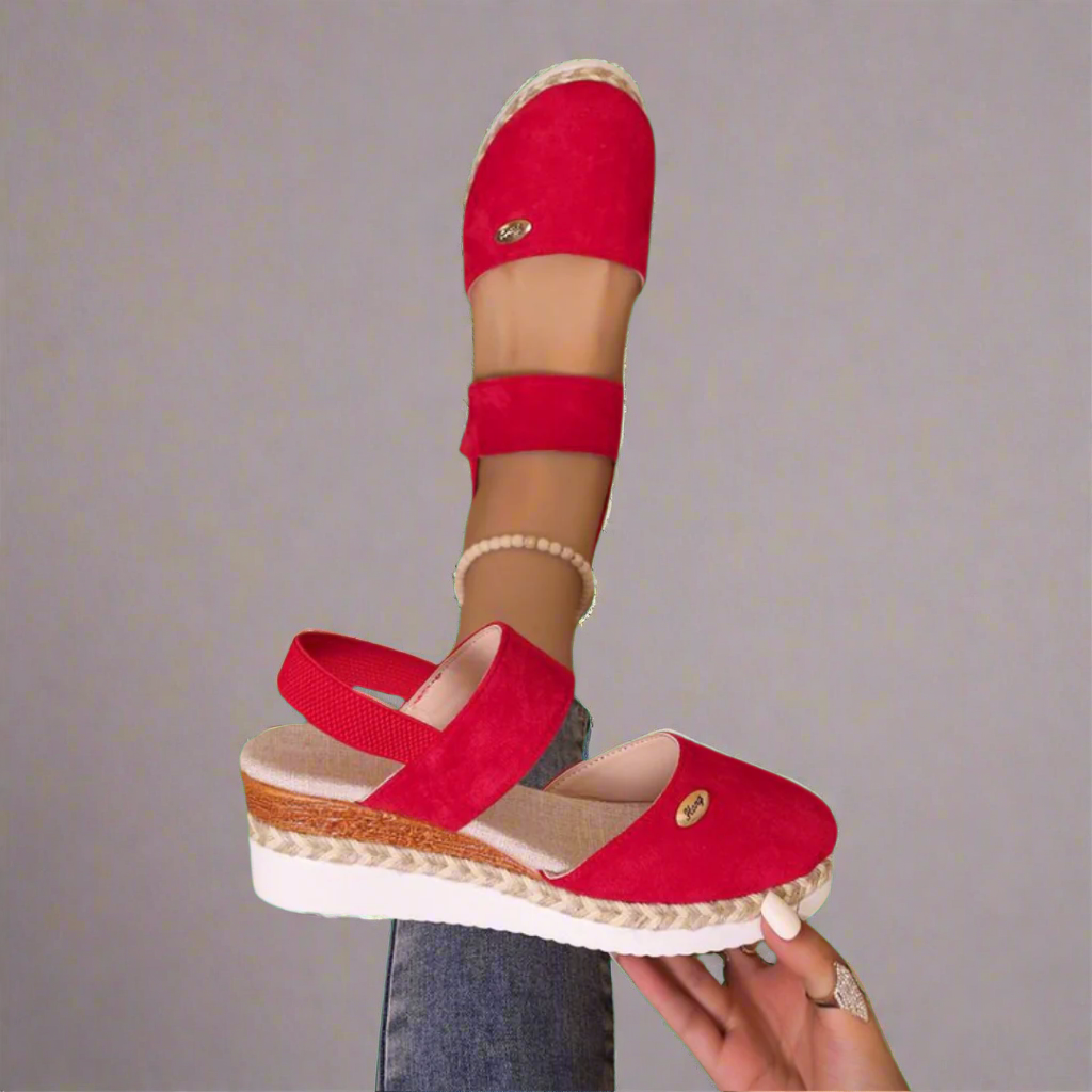 Gitta | Plus-Size Wedge Sandaler – Komfortable og Alsidige