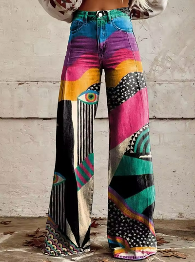 Vilma - Bohemian flared pants