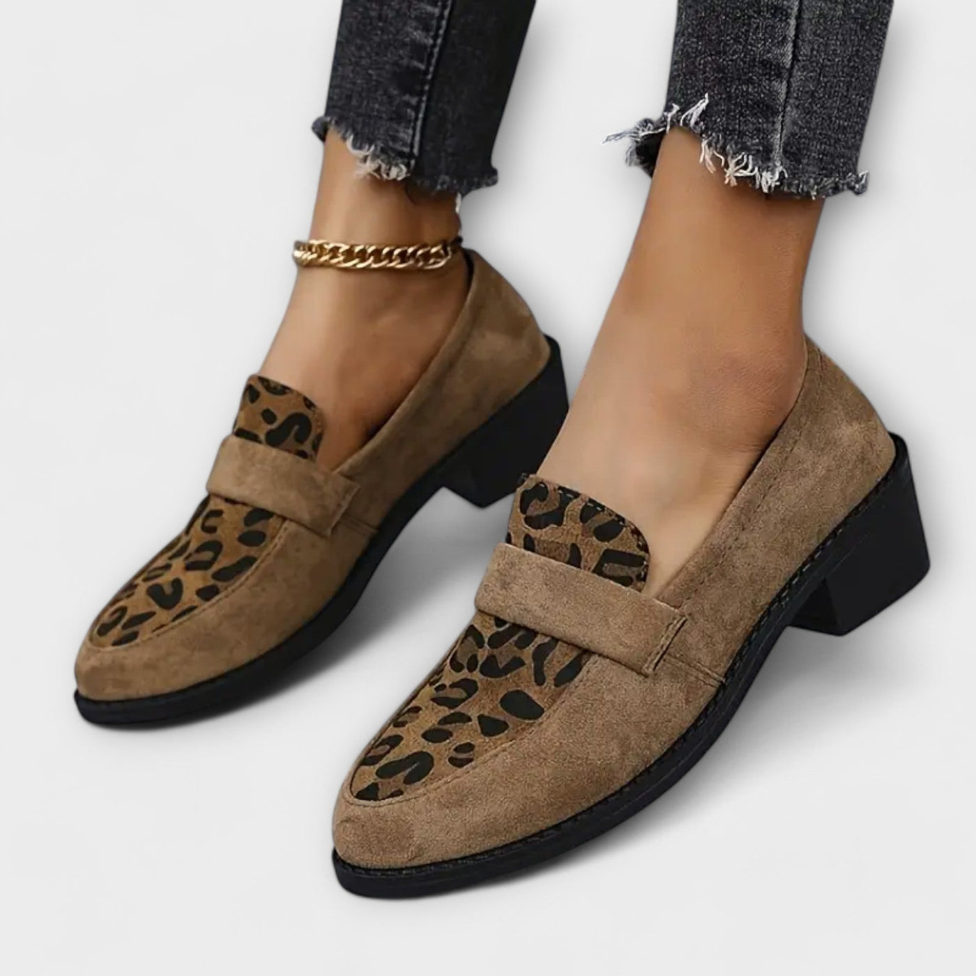 Karla™ | Elegante sko med leopardprint