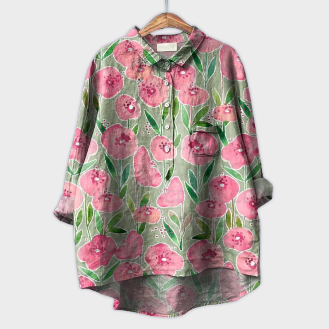 Blomster | Håndlavet Kvindebluse