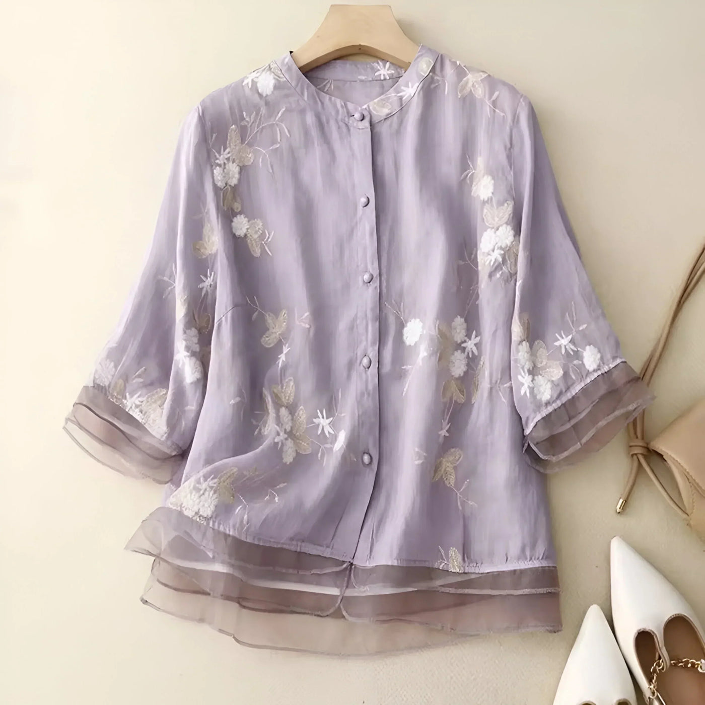 Emma – Let og Elegant Bomuldsbluse