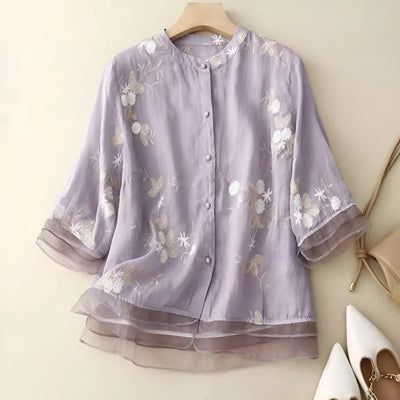 Emma – Let og Elegant Bomuldsbluse
