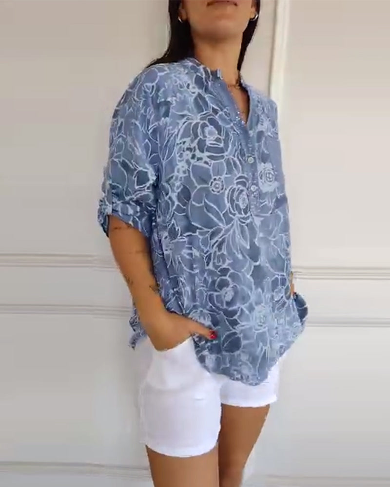 Sandra | Blomstret Bluse