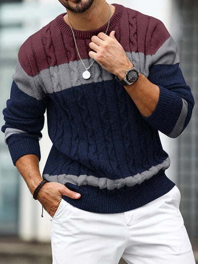 Kim | Elegant patchwork sweater
