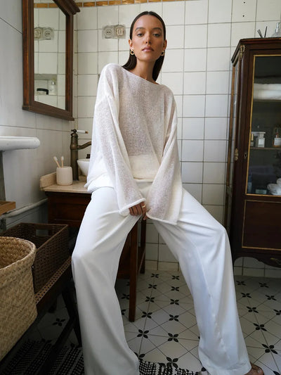 Mia™ | Chic Casual Langærmet Top til Damer