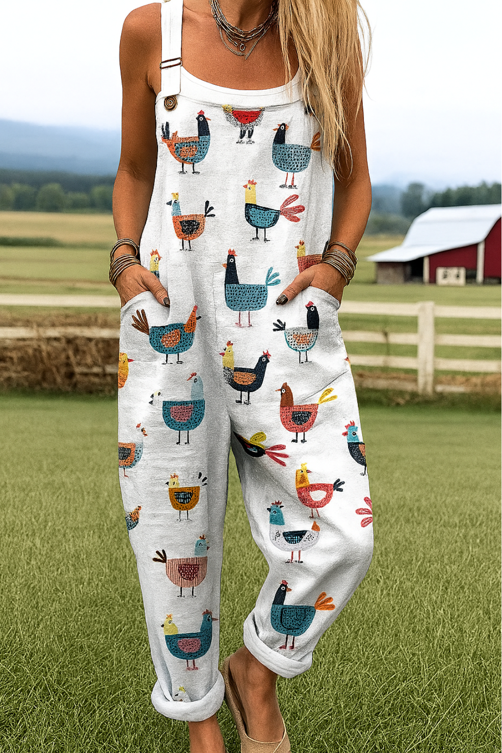 Anita™ | Kunstneriske Dungarees