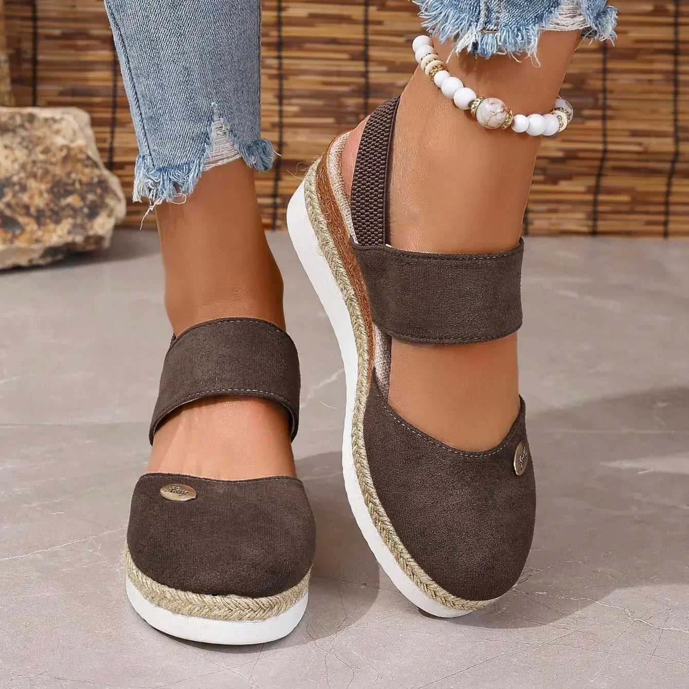 KAJA™ | Antonia - Ortopædiske Sandaler med Plateau, Ventilerende og Afslappede