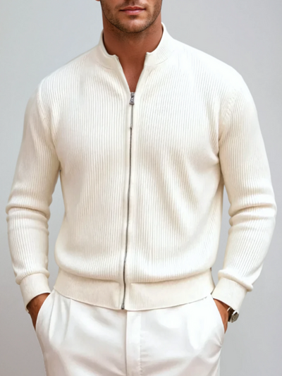 Strikket Vest Med Lynlås