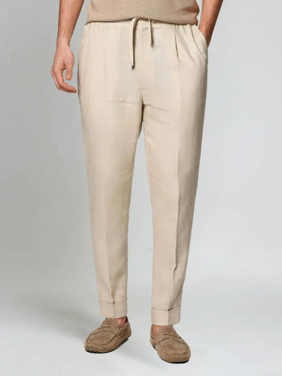 Sea Side Linned Bukser - Beige