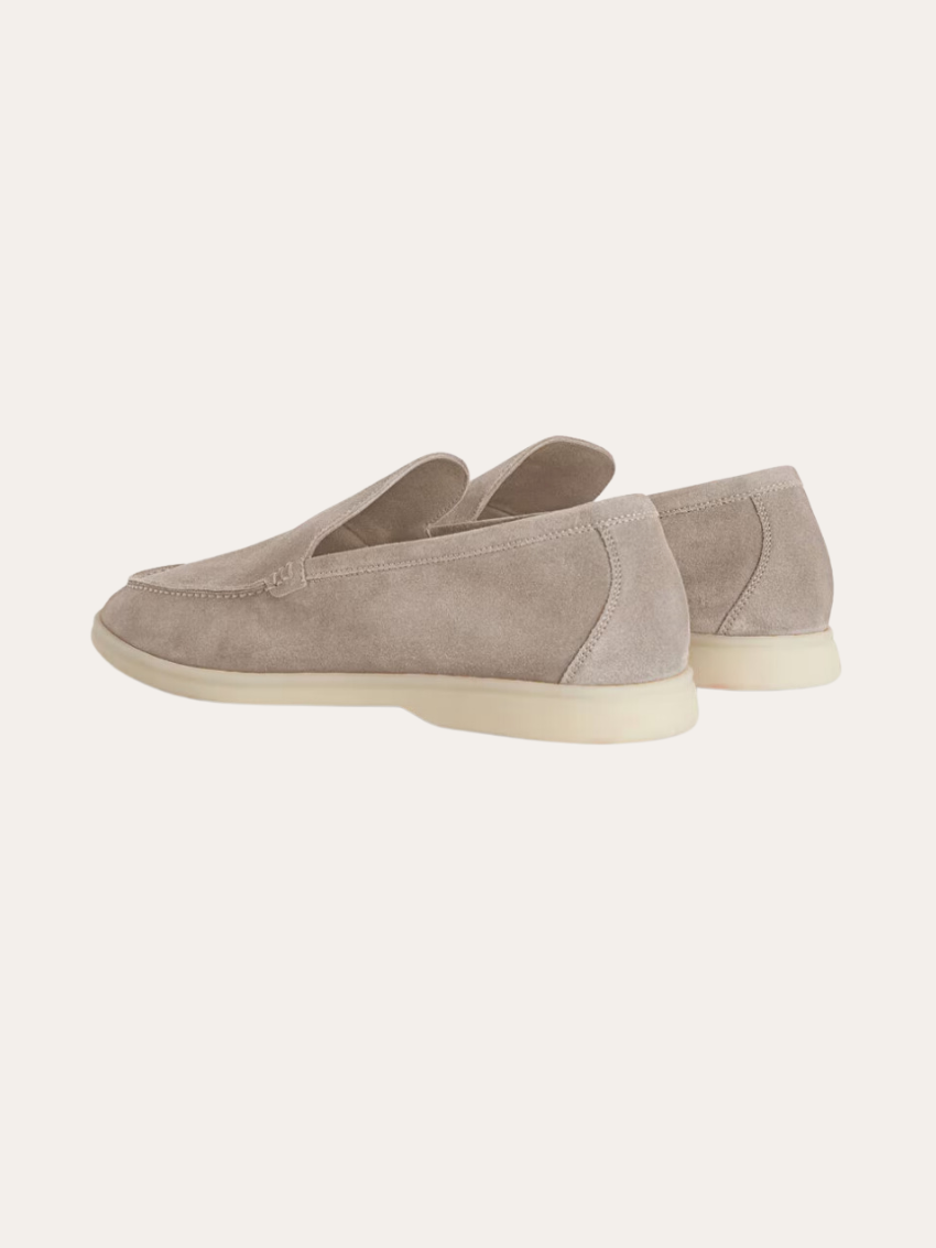 Fines Suede Loafers – Beige Sable