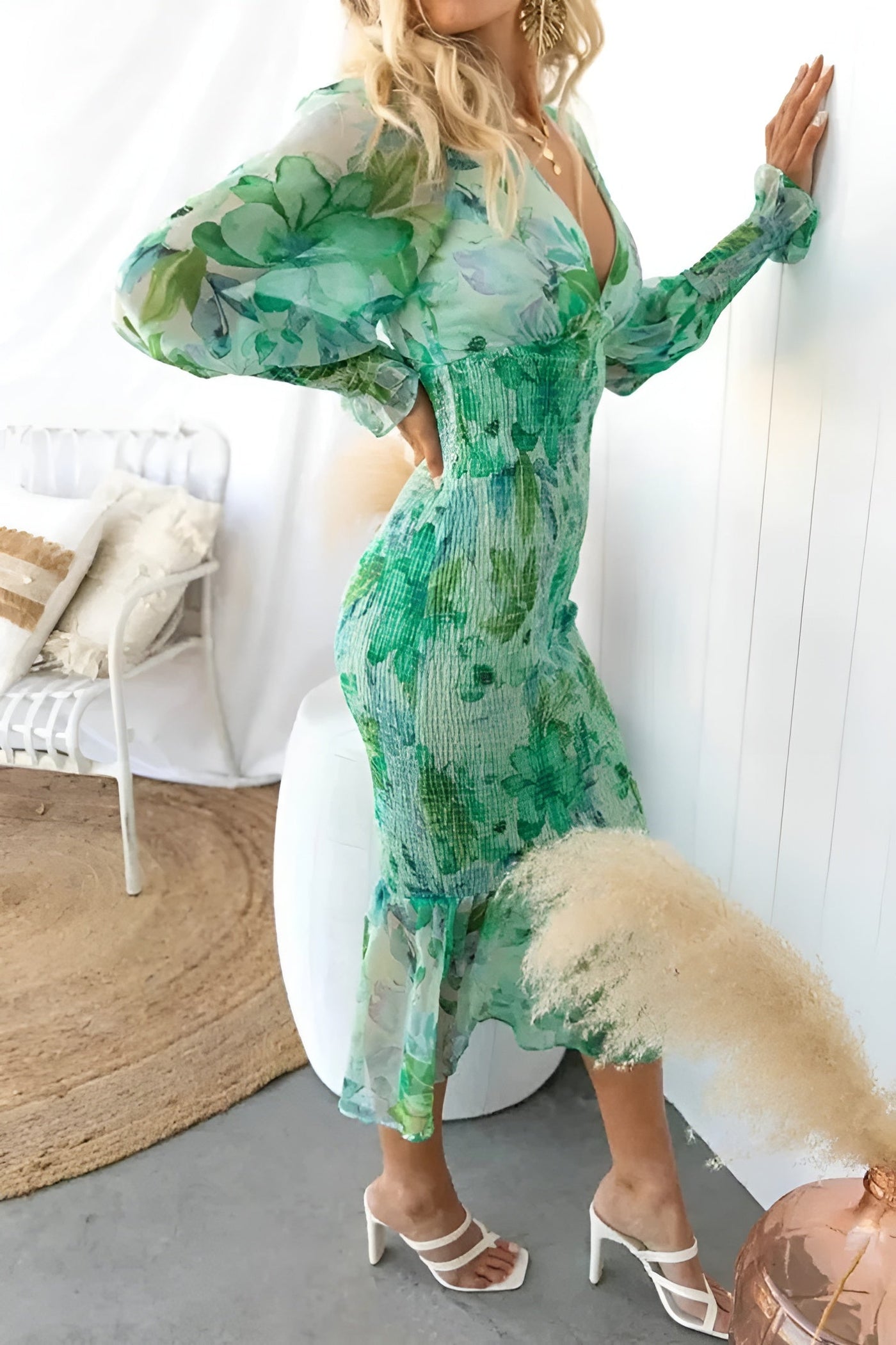 Ynne™ - Elegant blomsterkjole