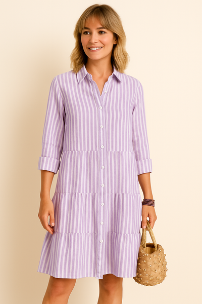 Anna™ | Stribet Kjole