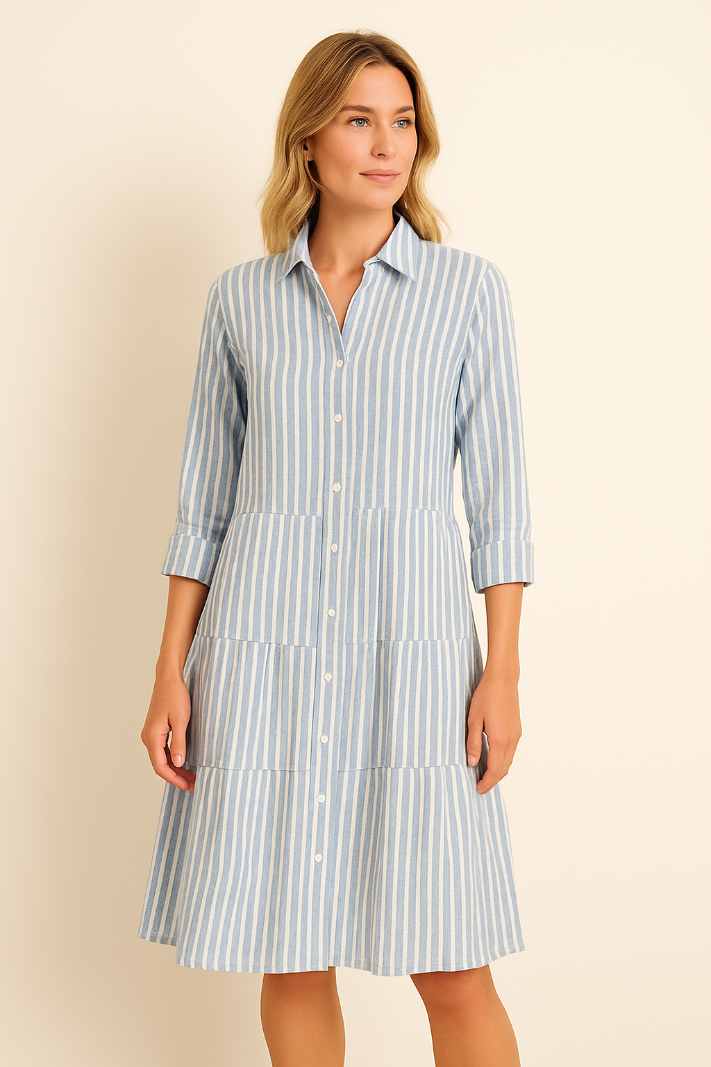 Anna™ | Stribet Kjole