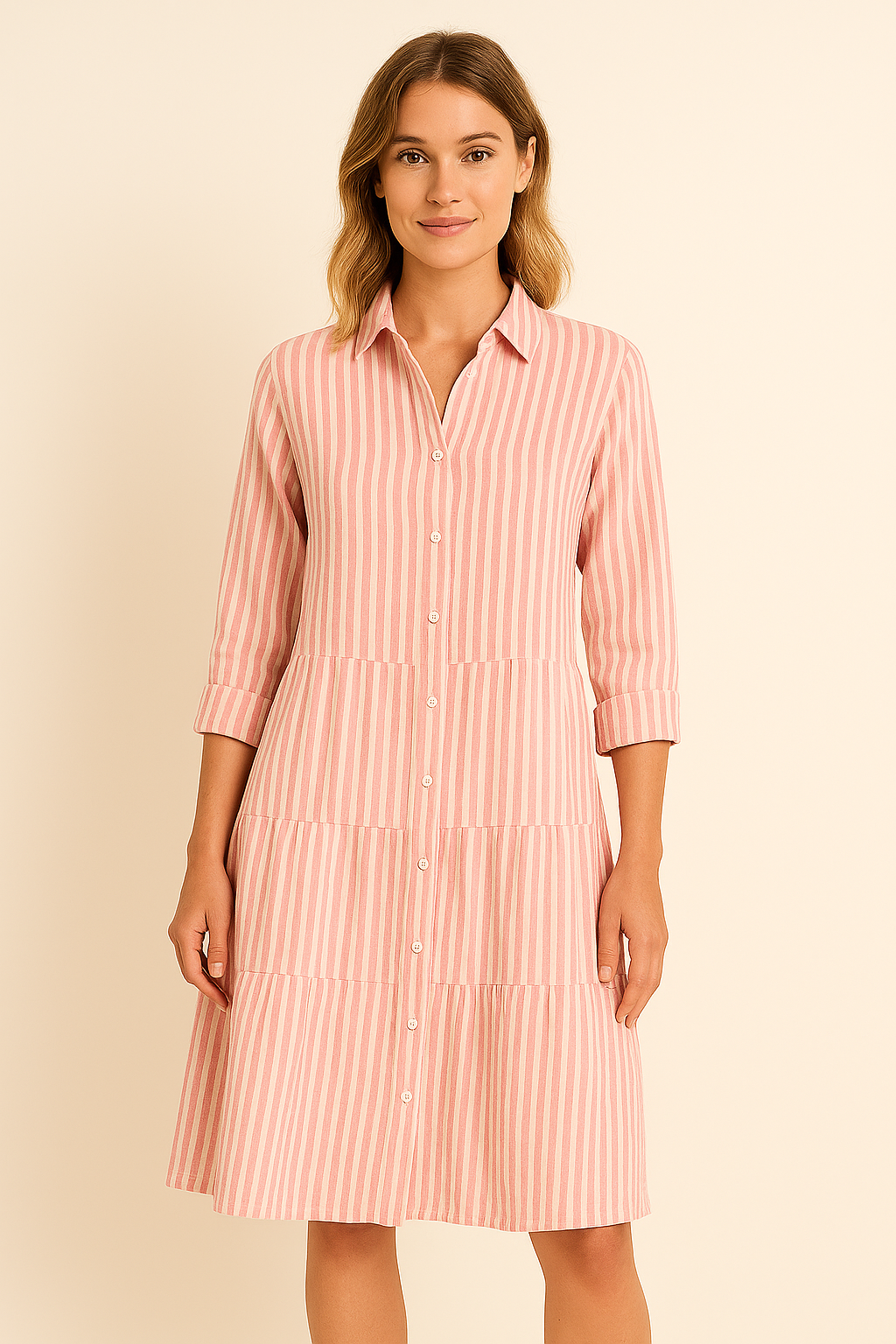 Anna™ | Stribet Kjole