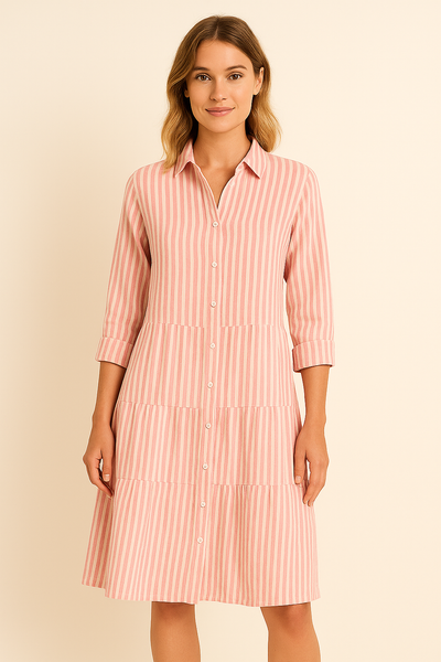 Anna™ | Stribet Kjole