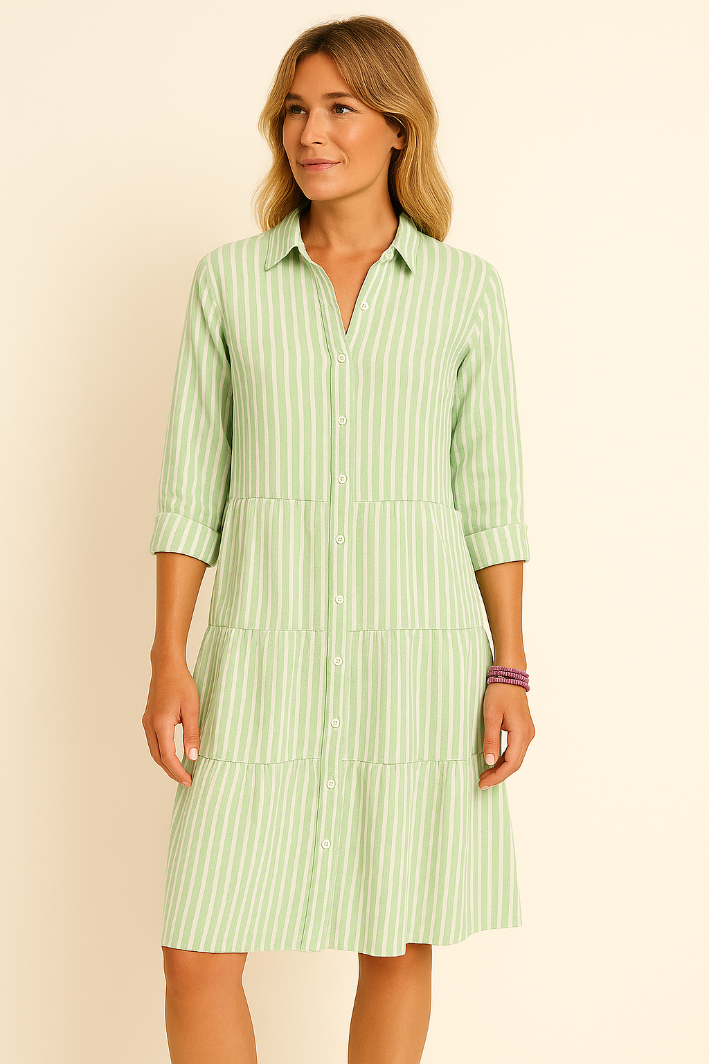 Anna™ | Stribet Kjole