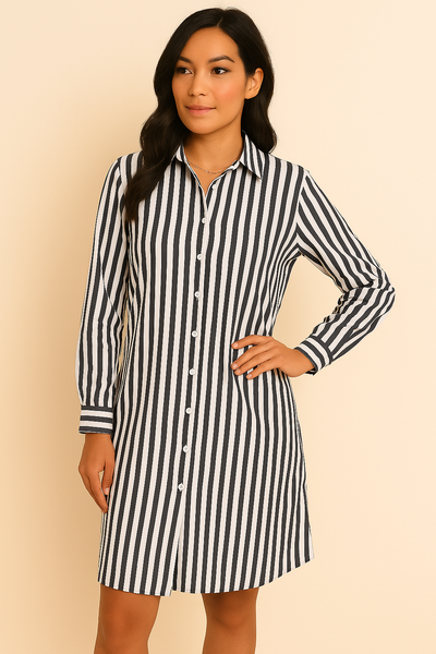 Alise™ | Stribet Kjole