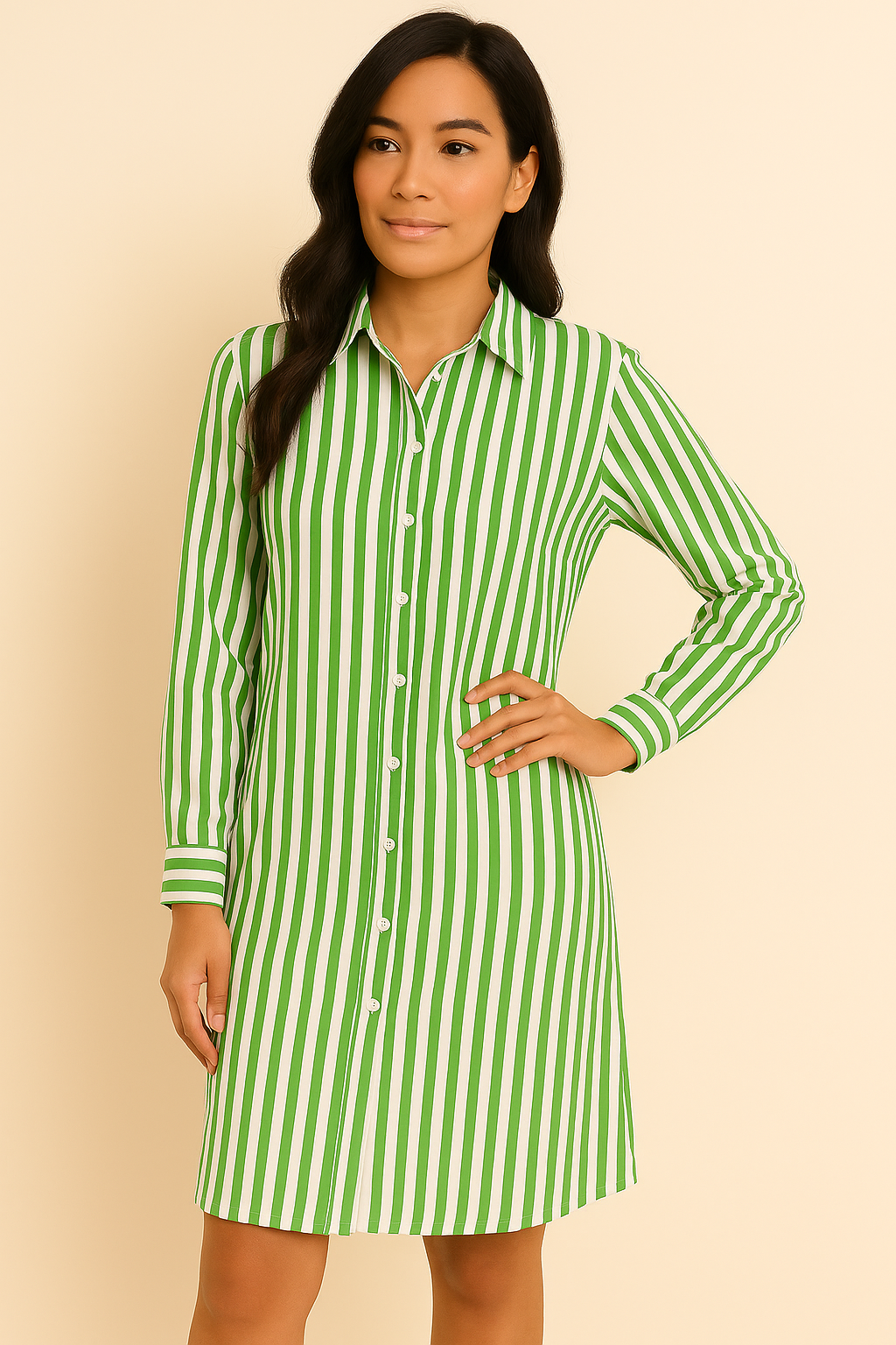 Alise™ | Stribet Kjole