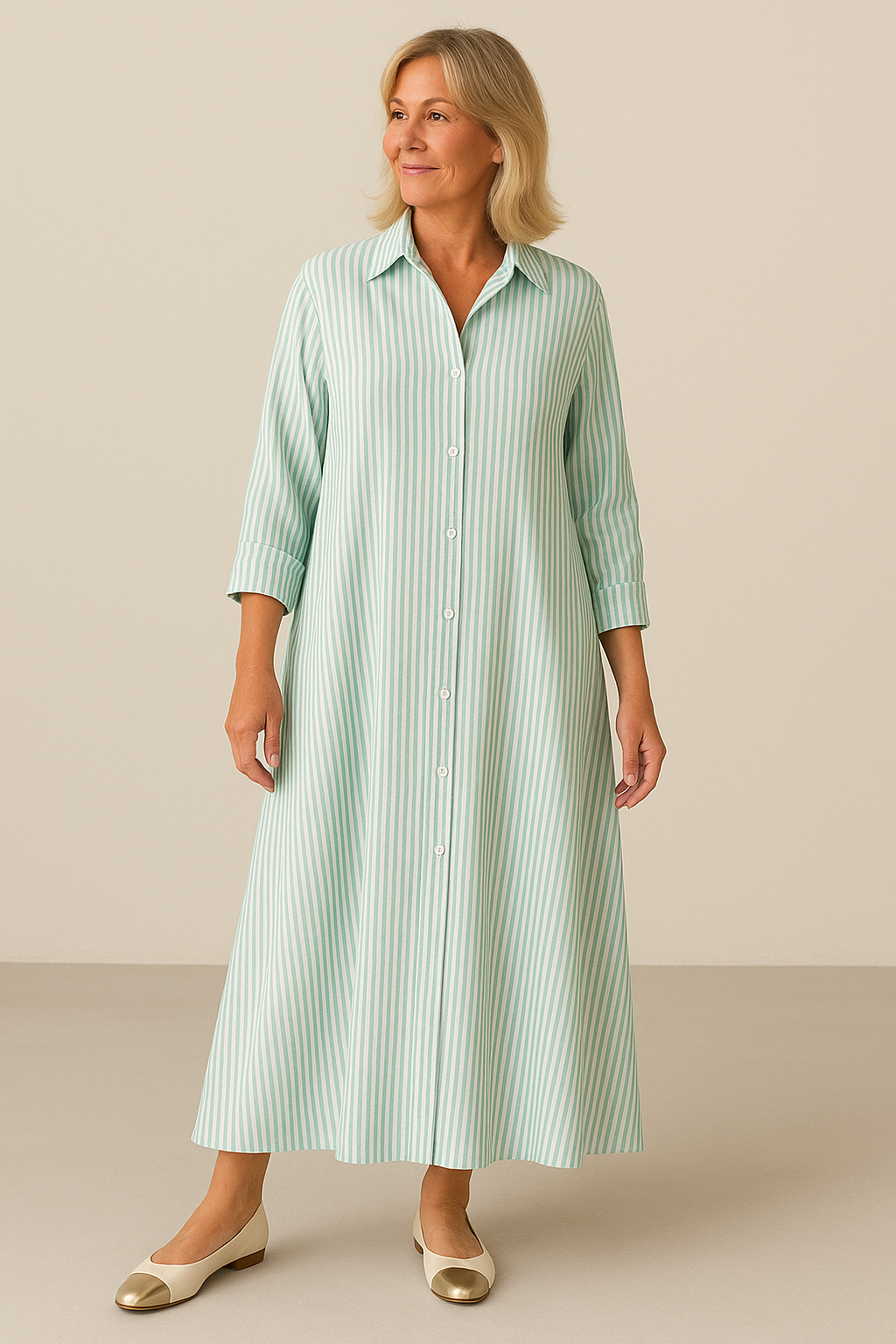 Anna™ | Stribet Kjole