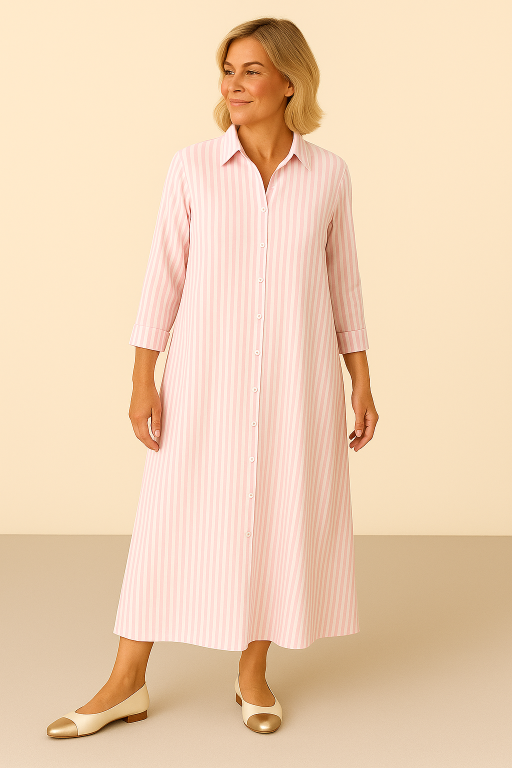 Anna™ | Stribet Kjole