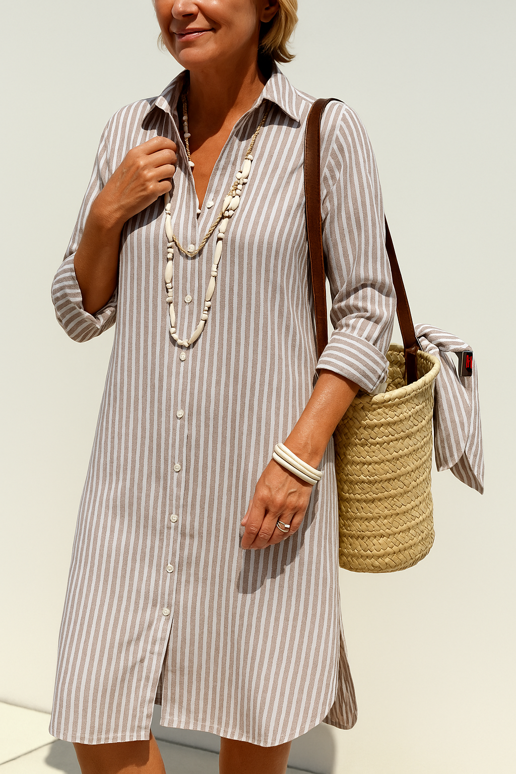 Amelie™ | Stribet Kjole