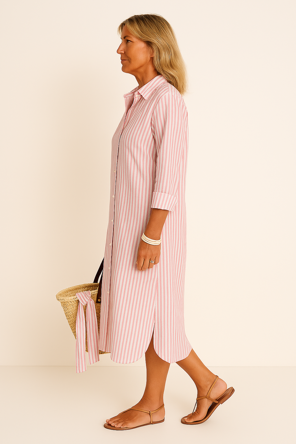 Amelie™ | Stribet Kjole