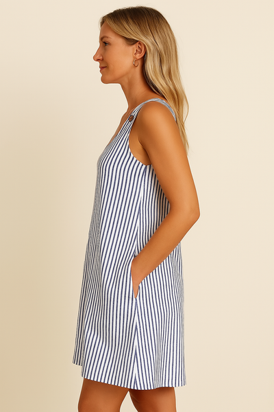 Selene™ | Stilfuld Stribet Sommerkjole