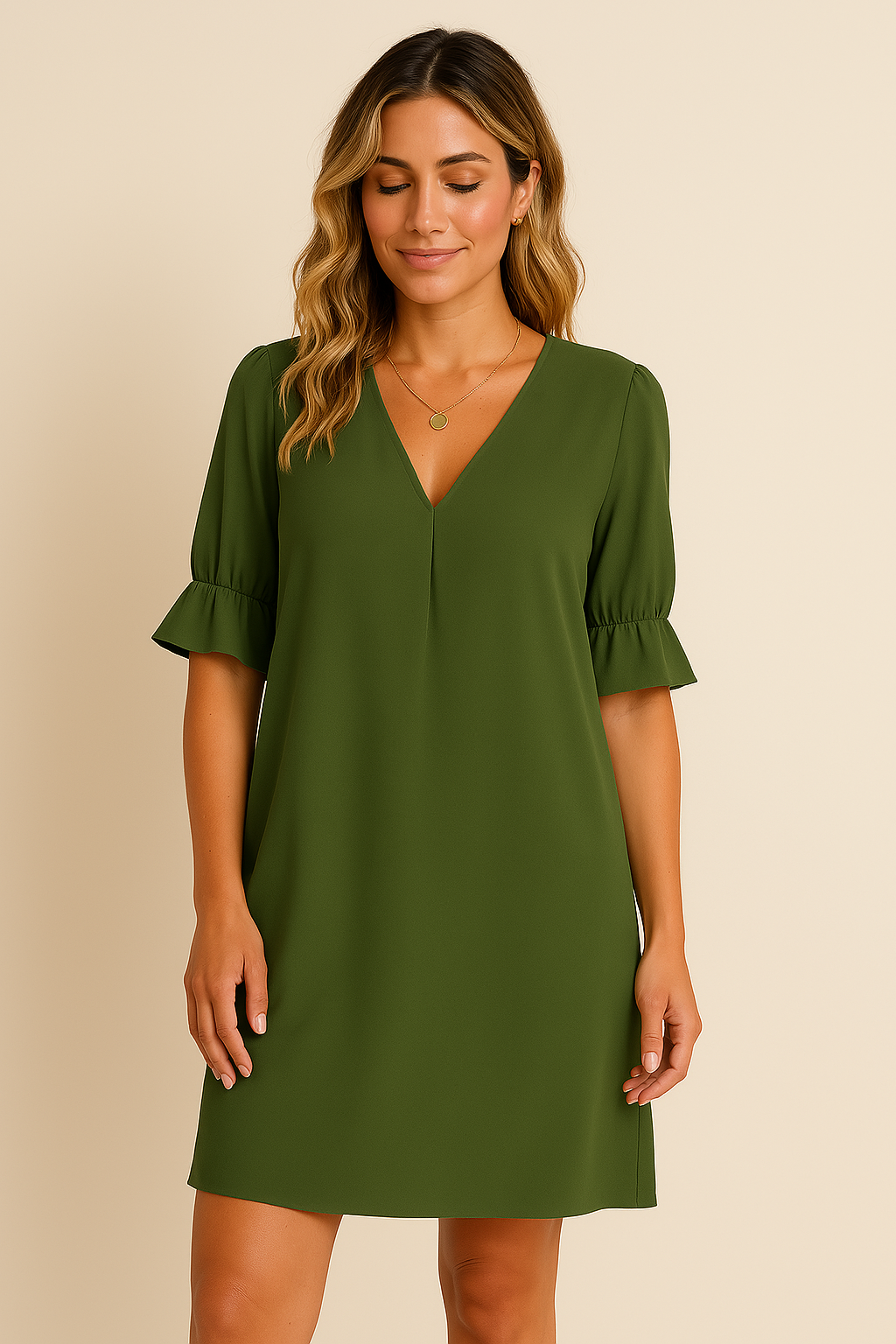 Alina™ | Elegant V-hals Kjole