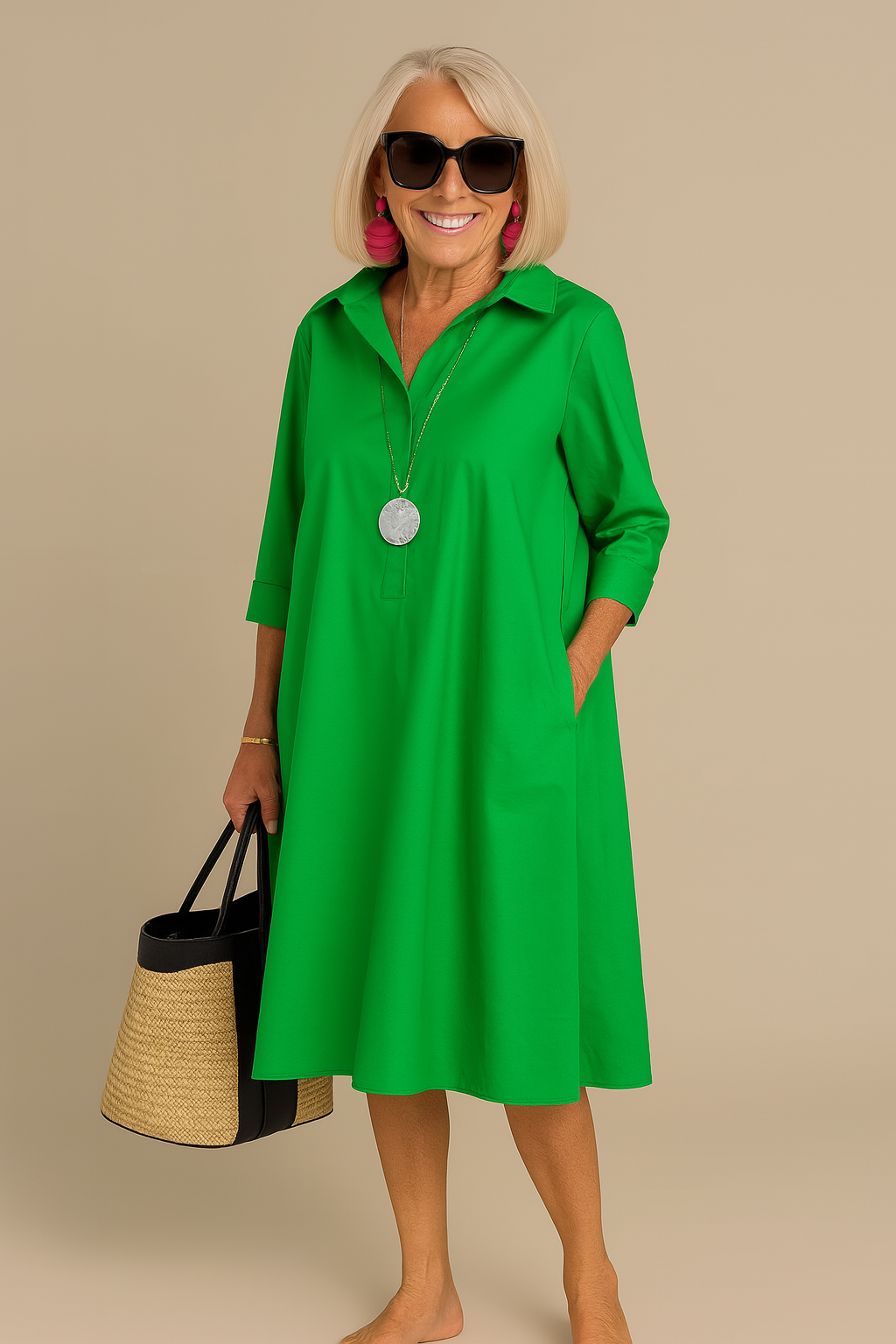 BRIGITTE | LOOSE FIT SKJORTEKJOLE