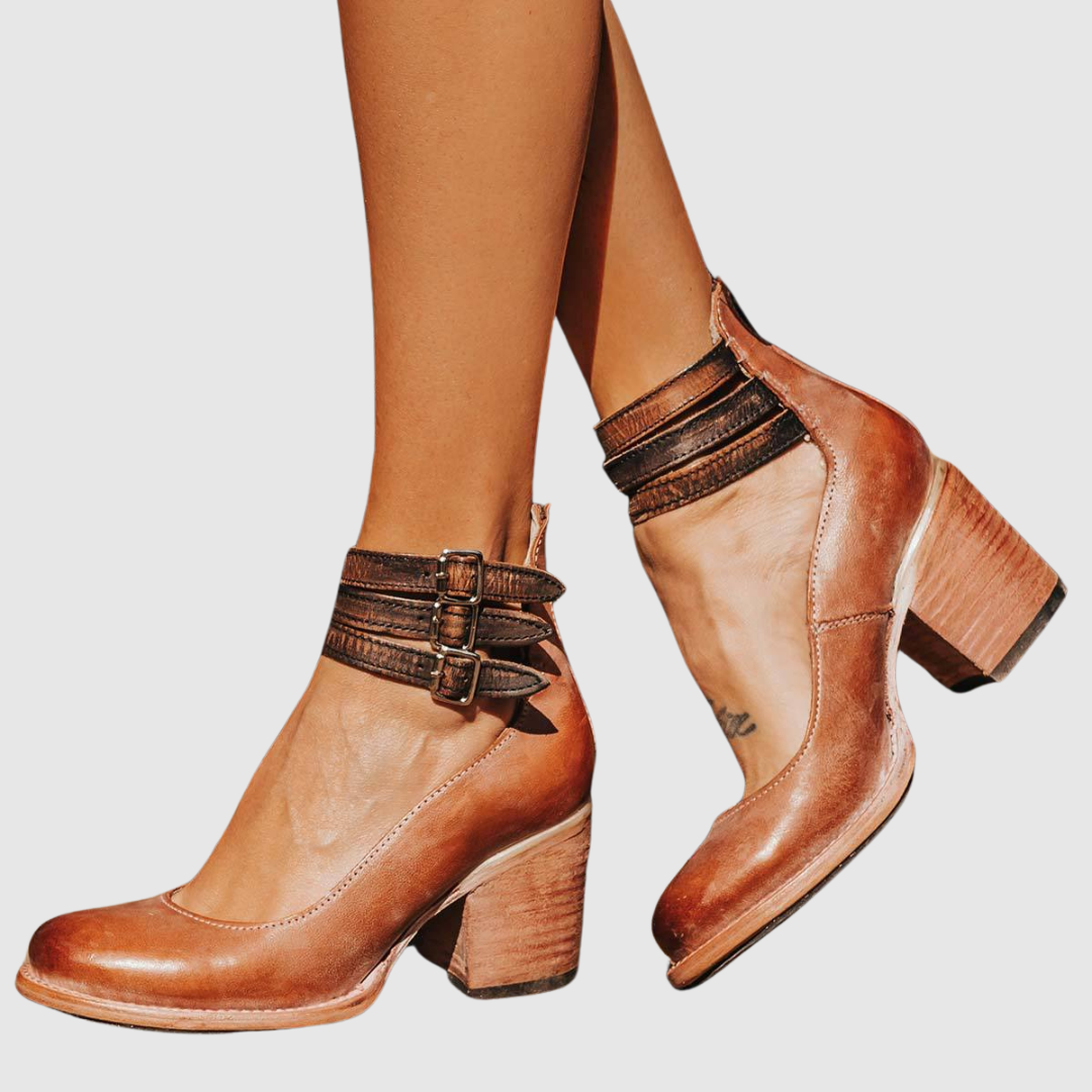 Benedetta™ | Læderstøvler med hæl