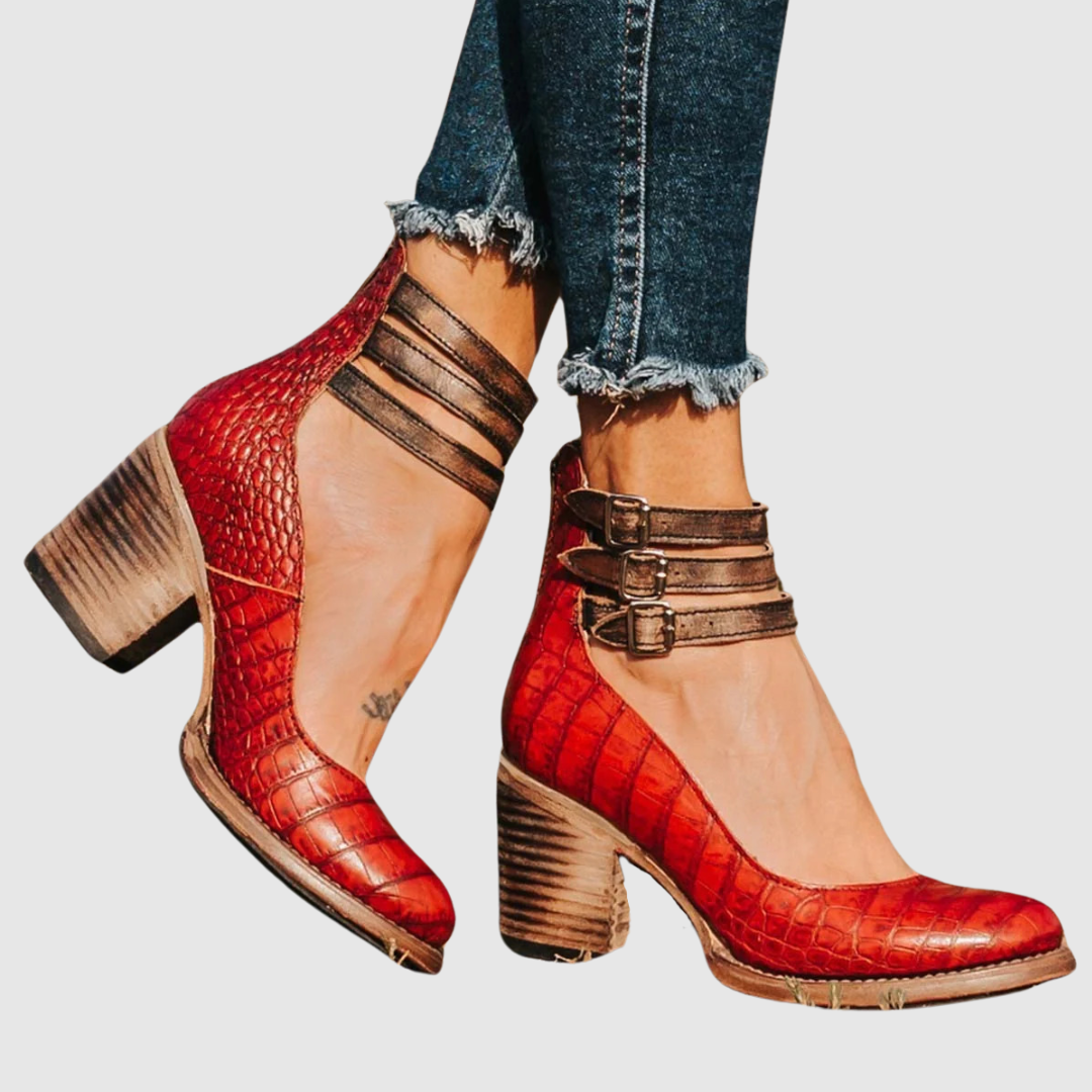 Benedetta™ | Læderstøvler med hæl