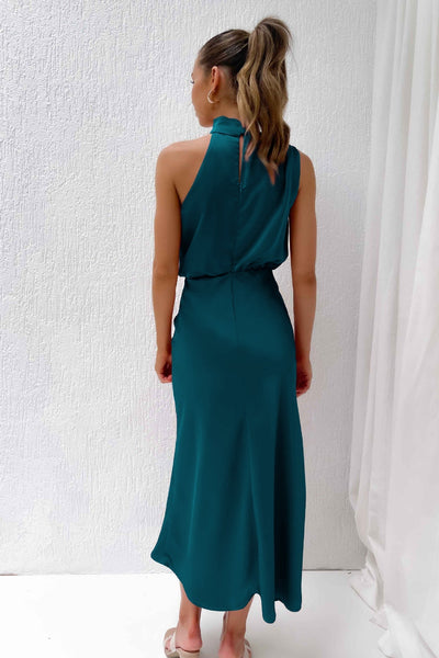 Lydia | Lang Halterneck Kjole
