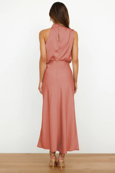 Lydia | Lang Halterneck Kjole