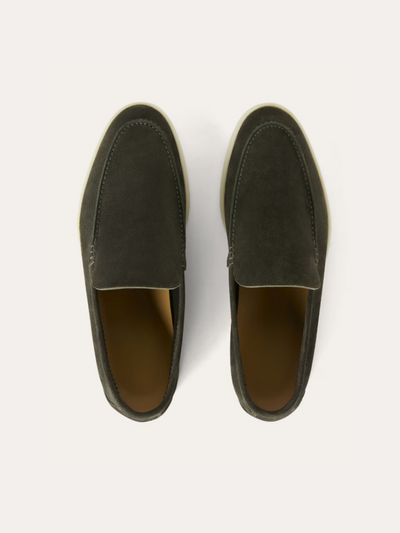 Forfinet Suede Loafers – Mørkegrøn