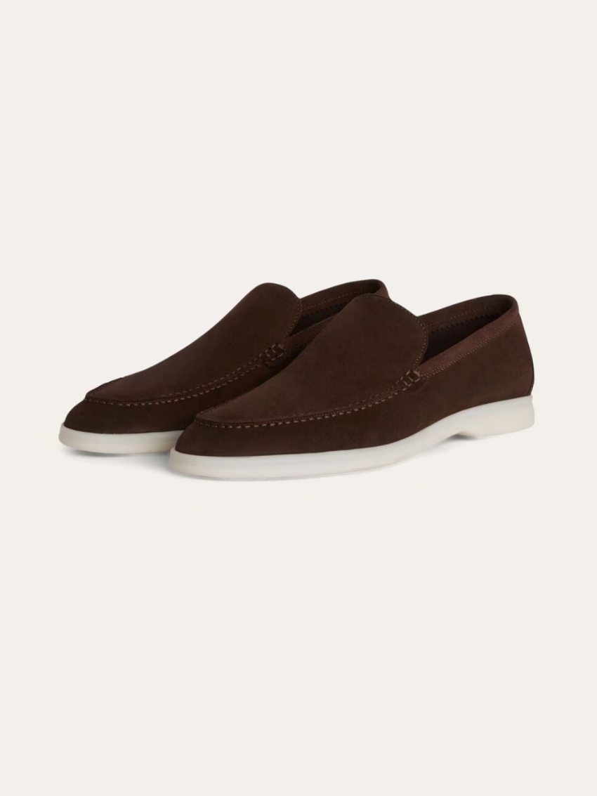 Forfinede Suede Loafers – Mørkebrun