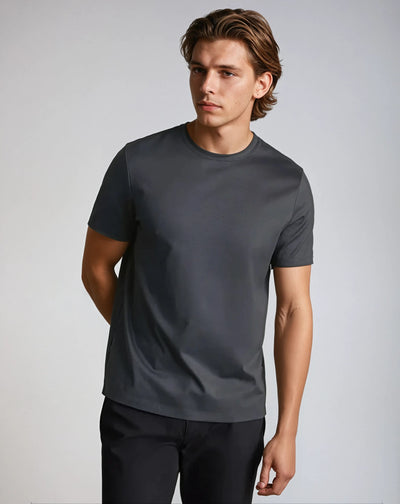 Signature Supima T-shirt – Profond Grå