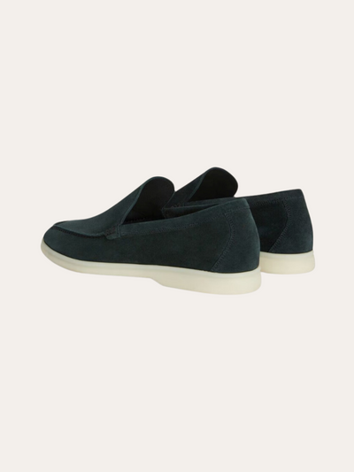 Forfinet Suede Loafers – Mørkegrøn