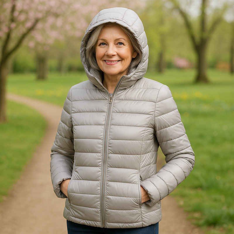 Metta Polstret Mellemlag i Grå