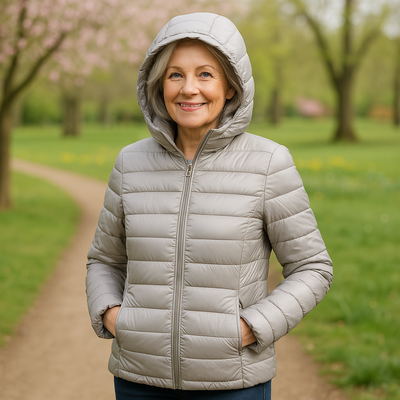 Metta Polstret Mellemlag i Grå