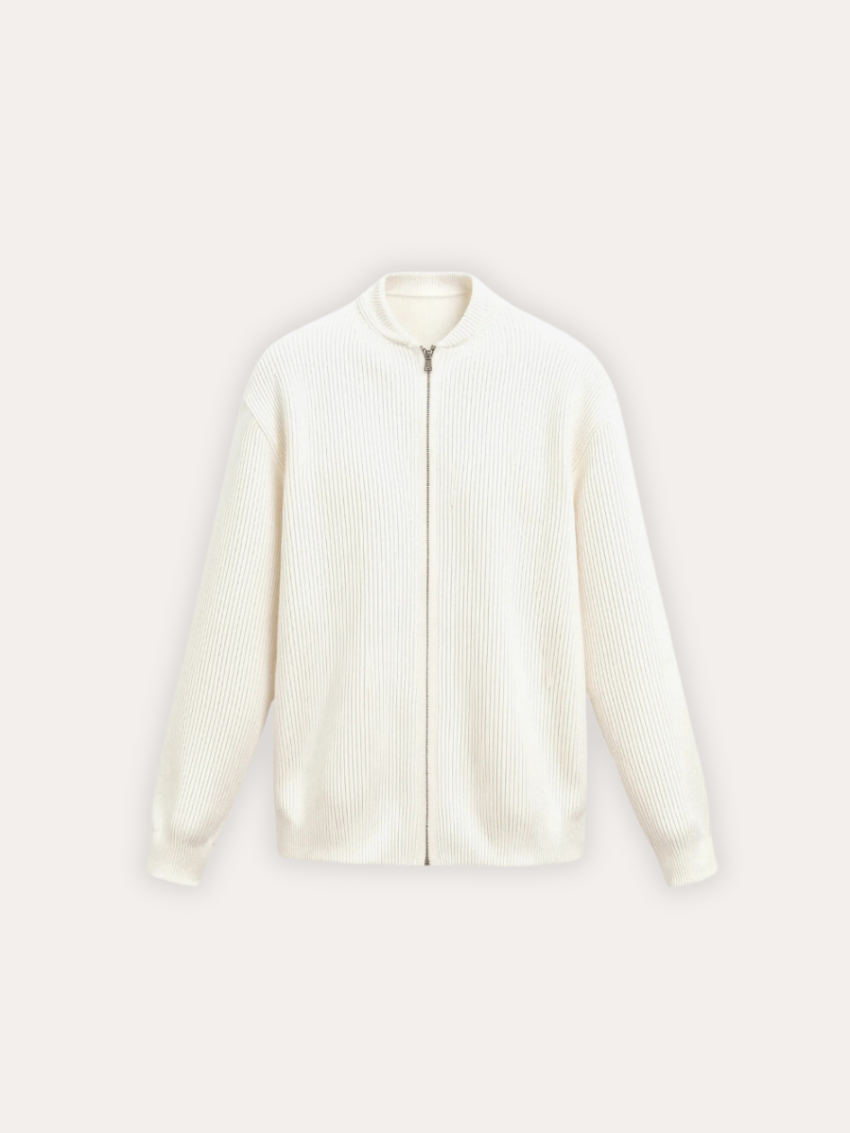 Strikket Vest Med Lynlås