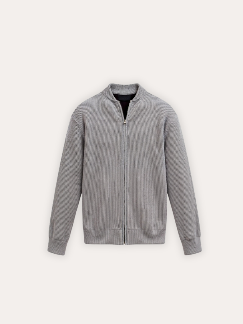 Strikket Vest Med Lynlås