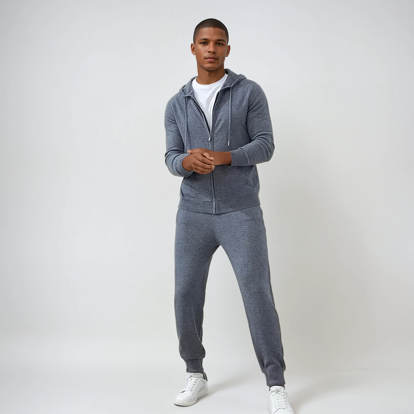 Forfinede Cashmere Bukser – Mørkegrå