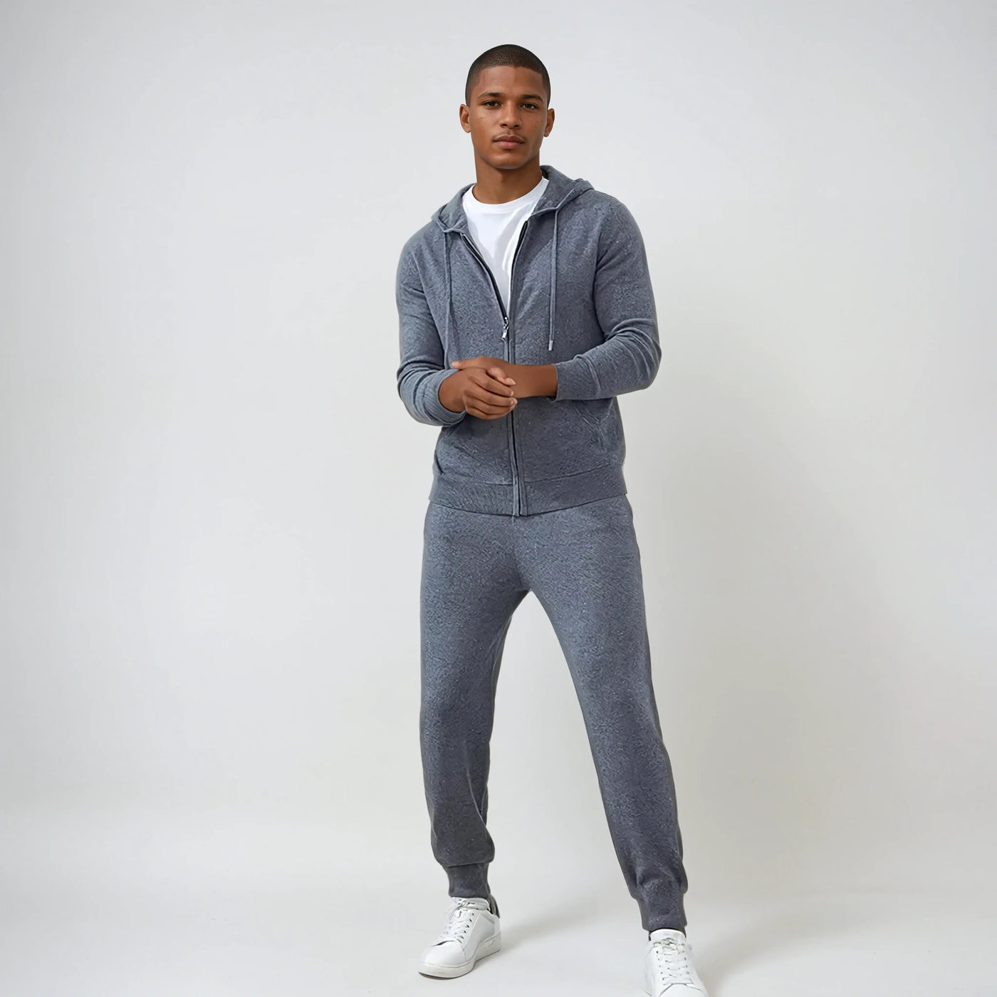 Forfinet Cashmere Bukser – Mørkegrå