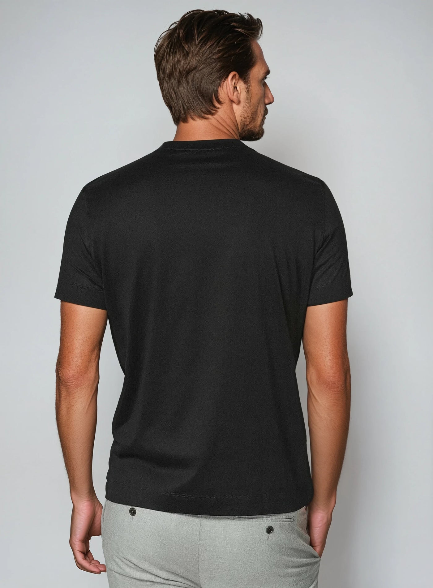 Signature Supima T-shirt – Profond Sort
