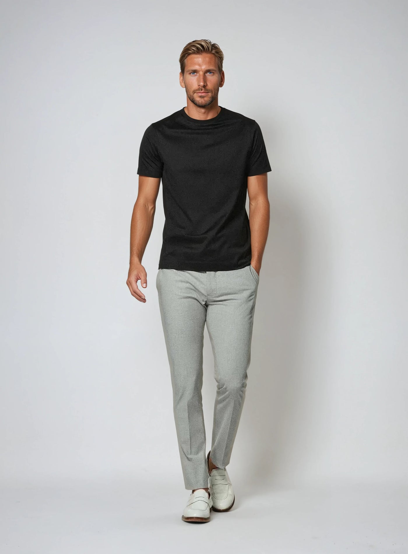 Signature Supima T-shirt – Profond Sort