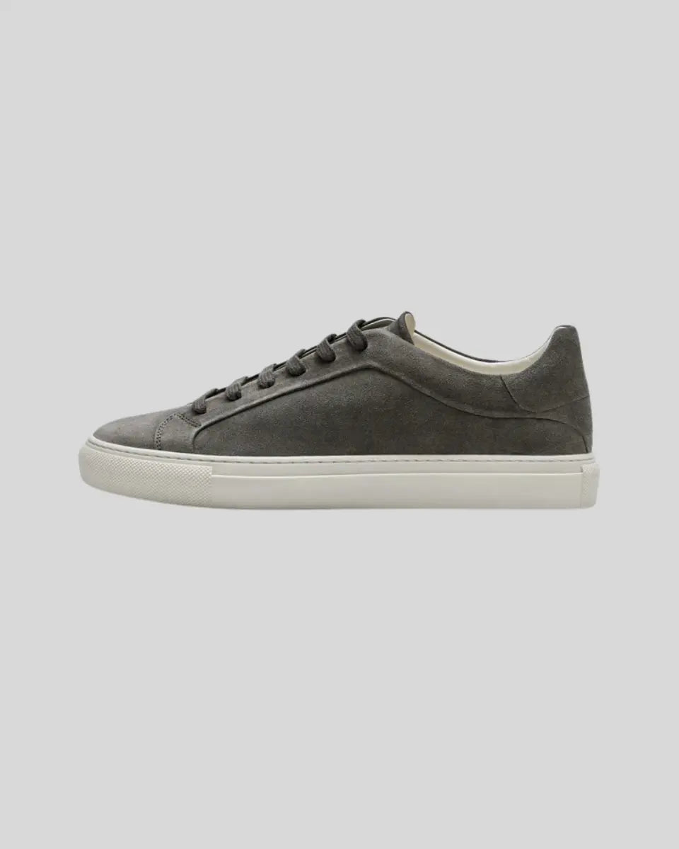 Læder Oxford Sneakers - Mørkegrå
