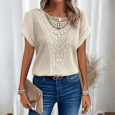 Karin™ – Elegant bluse i Ibiza-stil