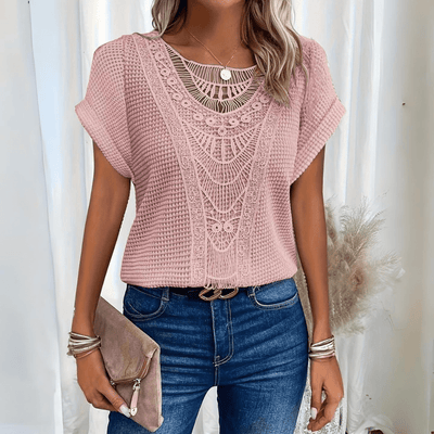 Karin™ – Elegant bluse i Ibiza-stil
